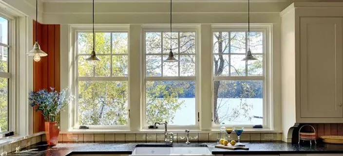 Kitchen-Double-hung-windows