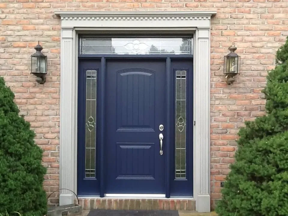Beautiful-blue-replacement-door-installation-in-Lancaster-PA